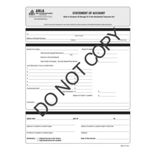 F12 - 50 Statement of Account