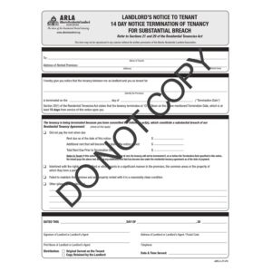 F6 - 10 Pack 14 Day Notice