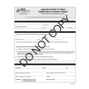 F7 - 10 Pack Termination of a Periodic Tenancy